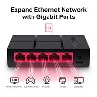 Mercusys MS105G 5-Port Gigabit Ethernet Switch - Unmanaged Mercusys MS105G 5-Port Gigabit Ethernet Switch - Unmanaged